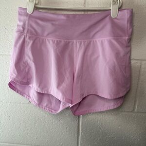 Lululemon speedy shorts *prime rose* size 6